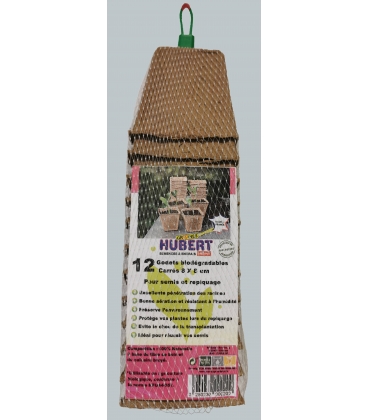Godets de Culture Carré  8 cm 12 Pièces