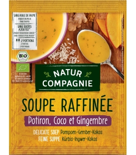 Soupe au Potiron, Coco et Gingembre BIO