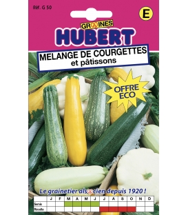 Graines de Courgettes & Pâtissons en Mélange format ECO