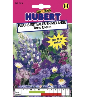 Graines de Fleurs d'Eté en Mélange - Tons Bleus format ECO