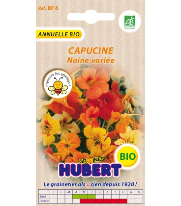 Capucine Naine Vari&eacute;e BIO