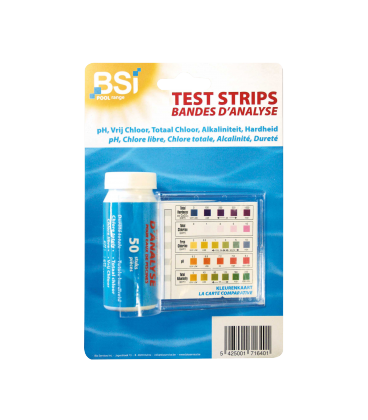 Test Strips Bandes d'Analyse Piscines et Spas X 50