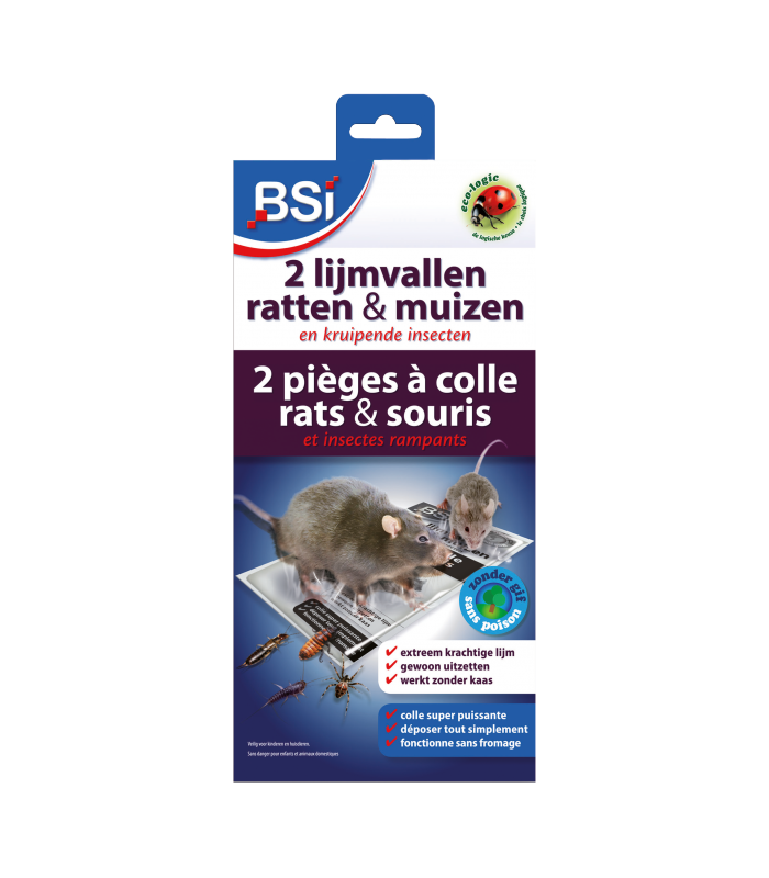 2 Pièges à Colle Rats & Souris