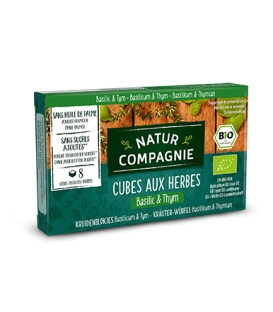 Cubes aux Herbes Bio : Basilic et Thym