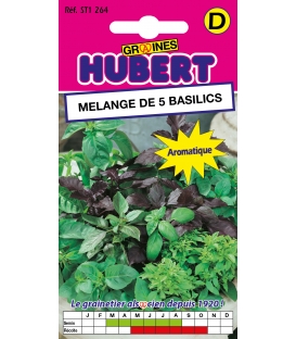 Graines de Basilic en Mélange "Bel Canto" 5 variétés