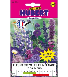 Graines de Fleurs d'Et&eacute; en M&eacute;lange - Tons Bleus 