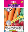 Duo de graines présemées sur ruban Radis Celesta F1 + Carotte Flakkee Jupiter F1